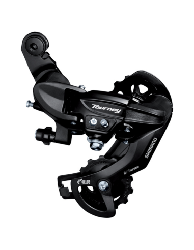 Cambio Shimano Tourney Ty300 Attacco Diretto 7/6v - Gabbia Lunga, Nero