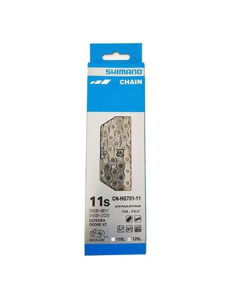 Catena Shimano CN-HG701-11V HG-X11 e-bike rated 126 maglie +QuickLinkCN-HG701