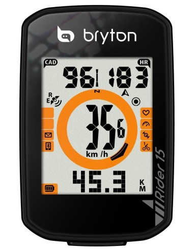 Ciclocomputer Bryton Gps rider 15e nero