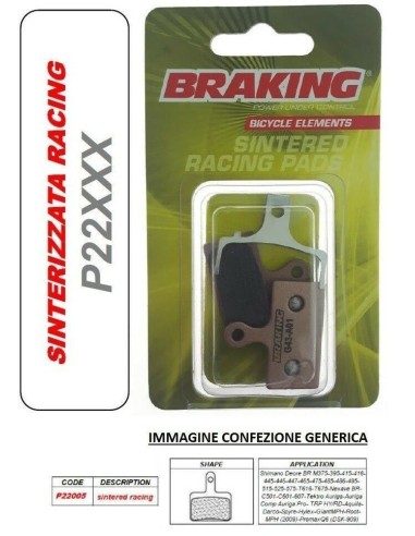 Pastiglie Braking sintered race Shimano deore