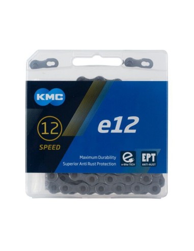 Catena Kmc E12 Ept Antiruggine 12v - 130 Maglie, Argento