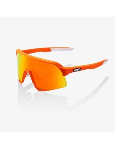 Occhiali 100% S3 Neon Orange, Hiper Red Mirror