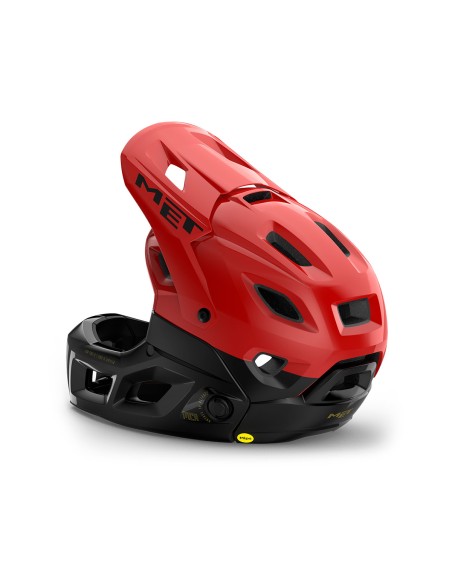 Casco Met Parachute Mcr Mips Ce Fusion Red Lucido M