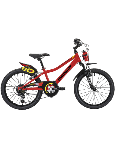 Lombardo Vulcano Race 20 6sp Red Lollipop/Black Gls