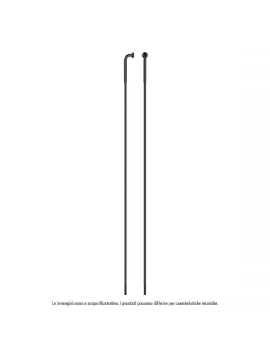 Raggio Strong Inox Testa J-Bend 278 mm Nero