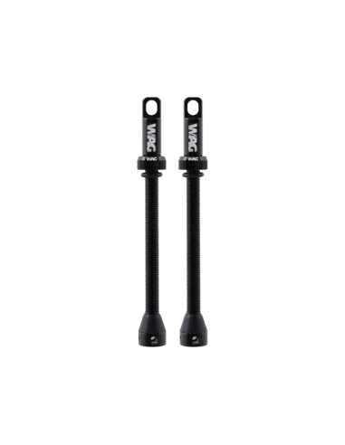 Coppia Valvole Tubeless Alluminio Nero - 80mm