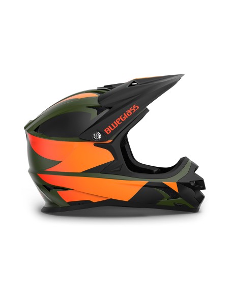 Casco Bluegrass Intox Verde Arancione Opaco M