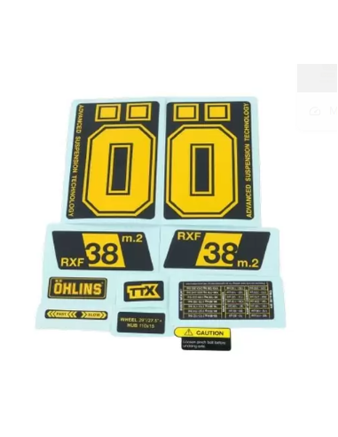 Adesivi Forcella Ohlins RXF38 m.3 Yellow