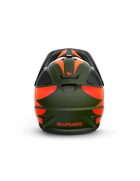 Casco Bluegrass Intox Verde Arancione Opaco M