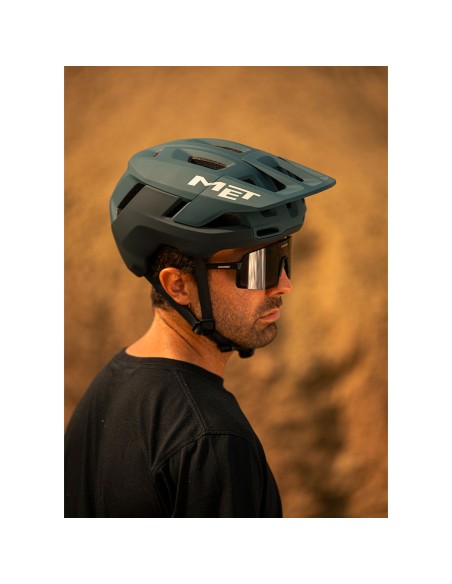 Casco Met Terrea Mips Stone Blue Opaco M