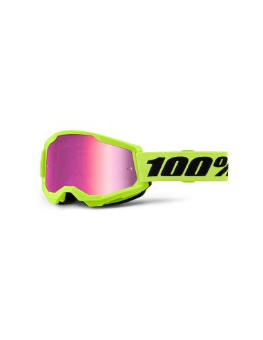Maschera 100% Strata 2 Neon Yellow...