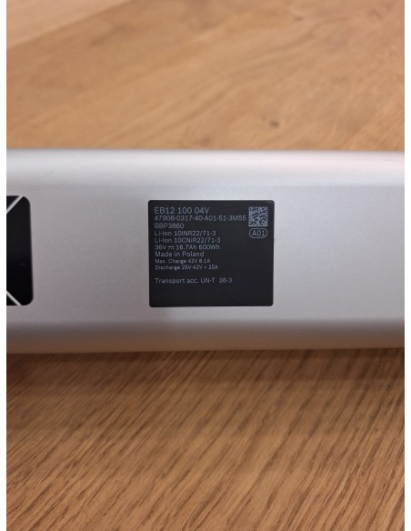 Batteria Bosch E-Bike Powertube Smart System 600 Wh