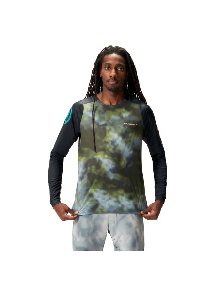 Maglia Endura Pixel Cloud L/S Tee LTD