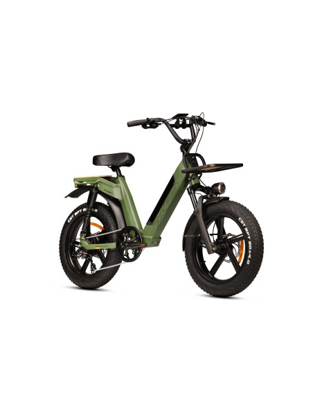 XP Funky 3 20" Matt Green | Bicicletta Elettrica Mini Fat per Ragazzi e Adulti