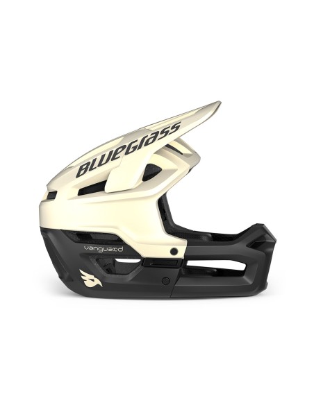 Casco Bluegrass Vanguard Core Mips Bianco Nero Opaco M